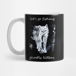 let's go fishing ghostly kittens Mug